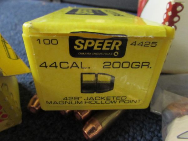 44-45 CAL BULLETS & CAPS FOR RELOADING