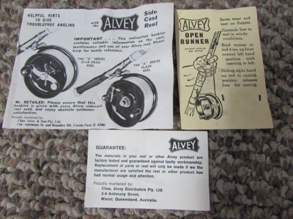 CHARLES ALVEY & SONS SURF CHAMPION REEL