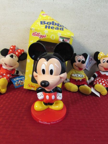 BOBBLE HEAD MICKEY MOUSE & PLUSHES