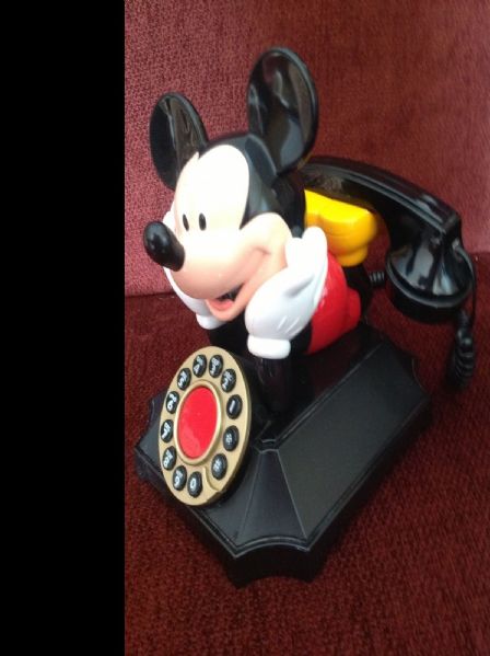 VINTAGE MICKEY MOUSE DESK DIAL PHONE