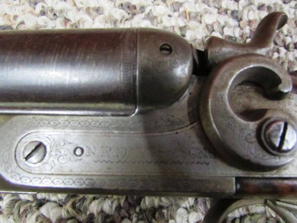 R.A. DAVIS 12 GAUGE DAMASCUS 1896 SHOTGUN  **THERE IS A RESERVE ON THIS ITEM**