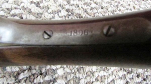 R.A. DAVIS 12 GAUGE DAMASCUS 1896 SHOTGUN  **THERE IS A RESERVE ON THIS ITEM**