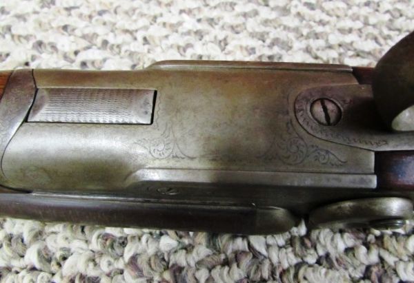 R.A. DAVIS 12 GAUGE DAMASCUS 1896 SHOTGUN  **THERE IS A RESERVE ON THIS ITEM**