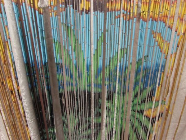 VINTAGE  BAMBOO PRIVACY DOOR SCREEN