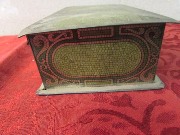 ANTIQUE TIN WHITMANS CANDY BOX