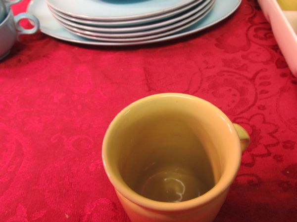 DISHWARE, MUGS & DIVIDED SERVING DISH