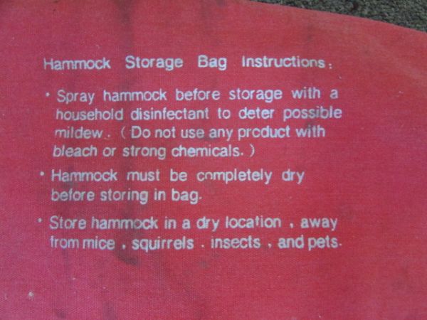 TWO PERSON HAMMOCK IN MARLBORO  STORAGE BAG