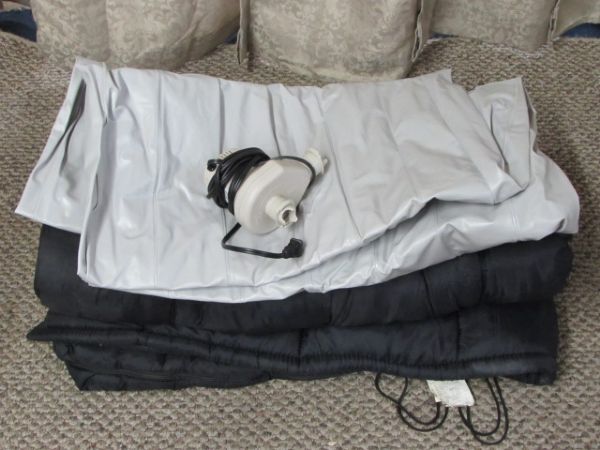sleeping bag blow up mattress