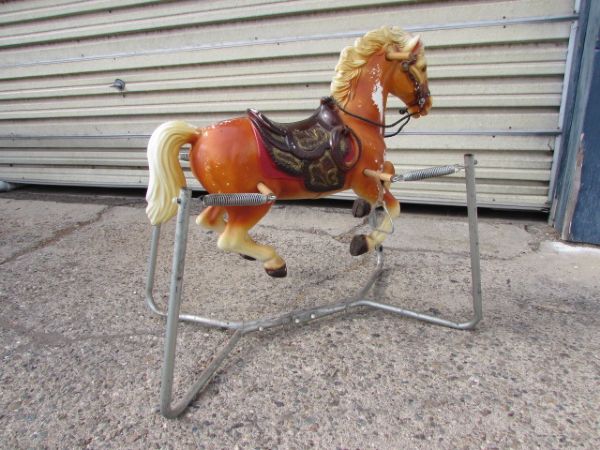 VINTAGE SPRING ROCKING HORSE