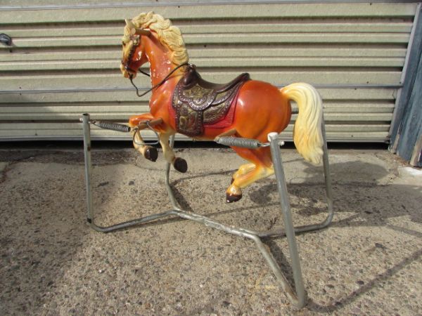 VINTAGE SPRING ROCKING HORSE