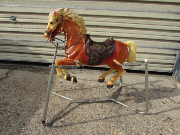 VINTAGE SPRING ROCKING HORSE