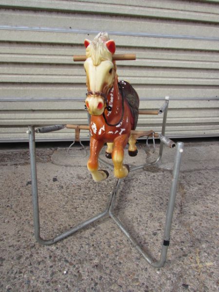 VINTAGE SPRING ROCKING HORSE