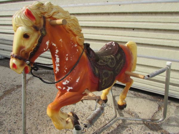 VINTAGE SPRING ROCKING HORSE