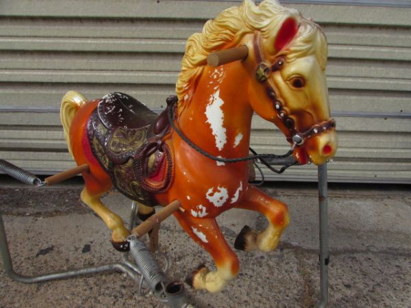 VINTAGE SPRING ROCKING HORSE