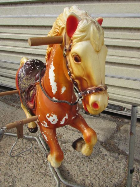 VINTAGE SPRING ROCKING HORSE