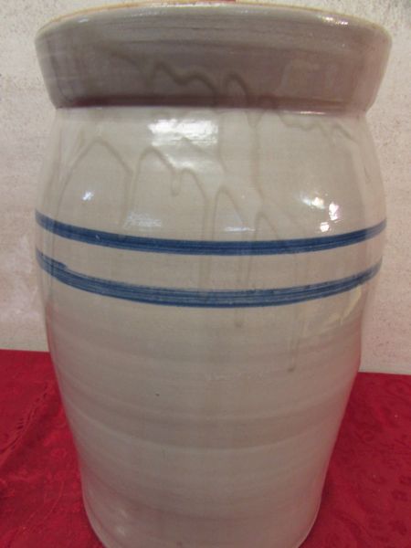 MARSHALL POTTERY BUTTER CHURN CROCK #5