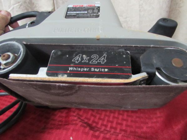 PORTER CABLE 4 X 25 BELT SANDER & HITACHI POWER PLANER