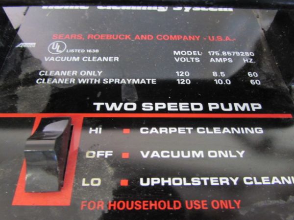 KENMORE HEAVY DUTY CARPET CLEANER