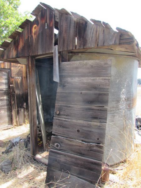 VINTAGE GALVANIZED SILO SHED