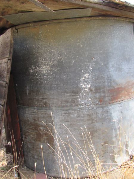 VINTAGE GALVANIZED SILO SHED