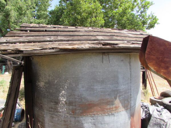 VINTAGE GALVANIZED SILO SHED