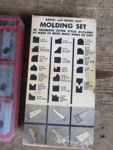 CRAFTSMAN BENCH SAW MOLDING SET