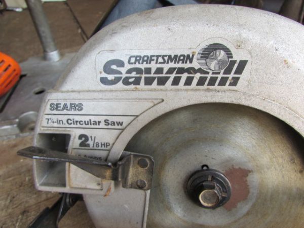 CRAFTSMAN CIRCULAR SAW, BENCH DRILL PRESS & DRILL