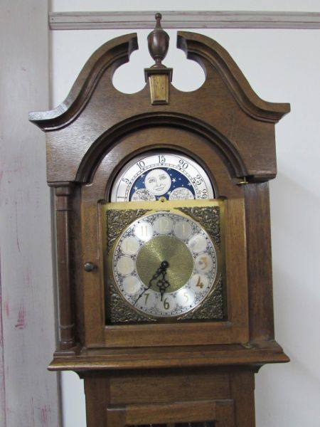 GRANDFATHER CLOCK MADE IN WESTERN GERMANY