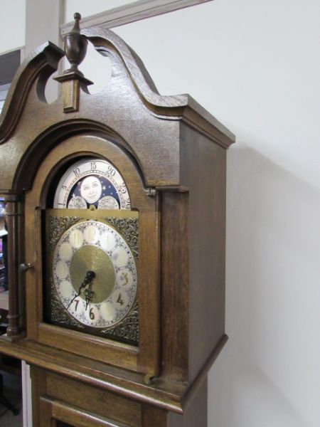 GRANDFATHER CLOCK MADE IN WESTERN GERMANY