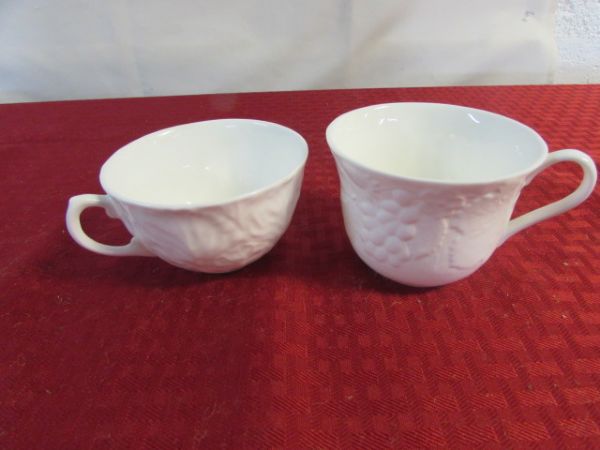 VINTAGE COLLECTION - CRYSTAL, PARIAN WARE & WEDGEWOOD CUPS