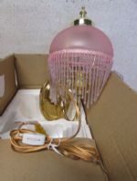 ELEGANT 1920S STYLE PINK WALL SCONCE