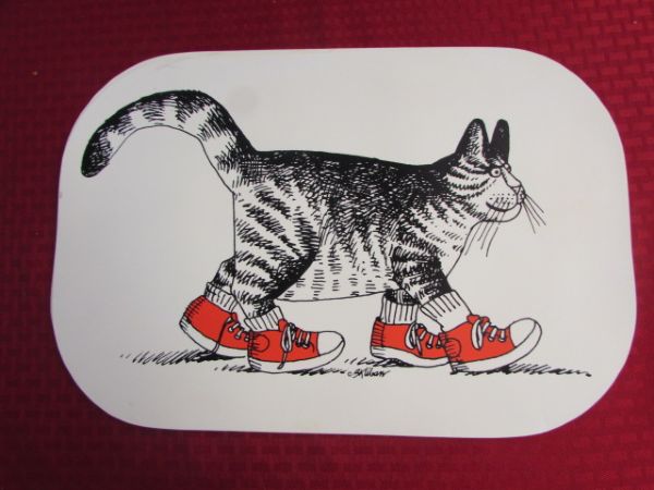 CATS TO MAKE YOU LAUGH - CUPS, PLACEMATS, TOWELS.