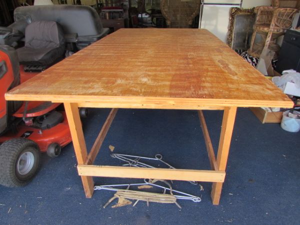 LARGE WORK SHOP TABLE WITH STORAGE DRAWER