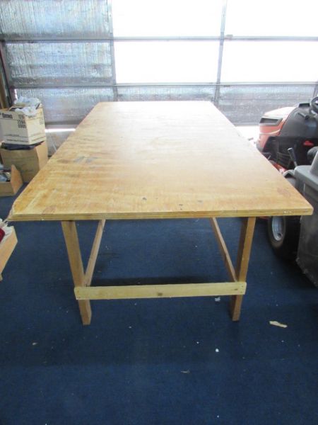 LARGE WORK SHOP TABLE WITH STORAGE DRAWER