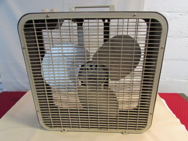 20 BOX FAN WITH THERMOSTAT