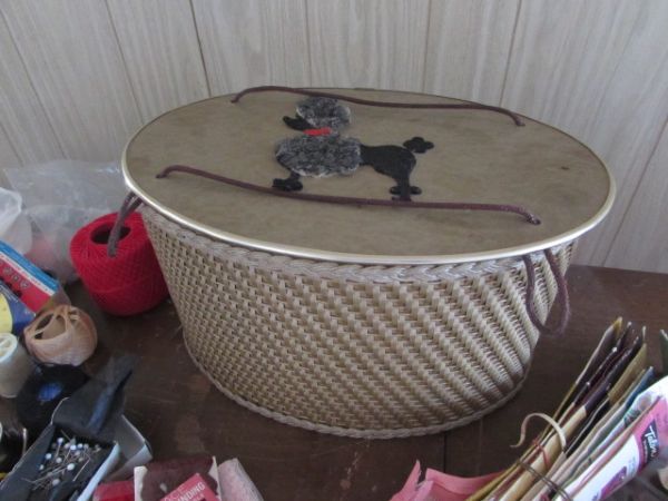CUTEST EVER SEWING BASKET WITH SUPPLIES