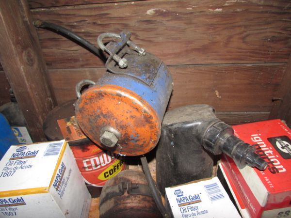 OIL, FILTERS, LOTS OF ENGINE & SHOP PARTS
