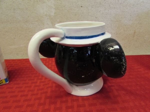 VINTAGE MICKEY MOUSE TEAPOT, MUGS & MORE