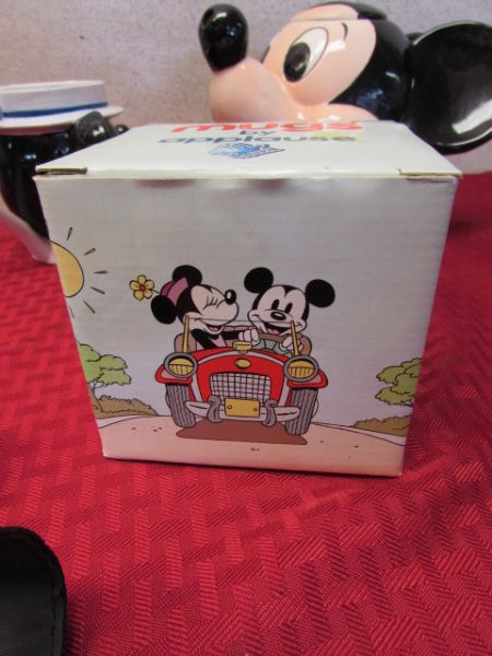 VINTAGE MICKEY MOUSE TEAPOT, MUGS & MORE