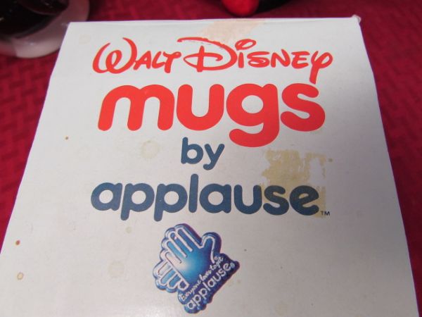 VINTAGE MICKEY MOUSE TEAPOT, MUGS & MORE