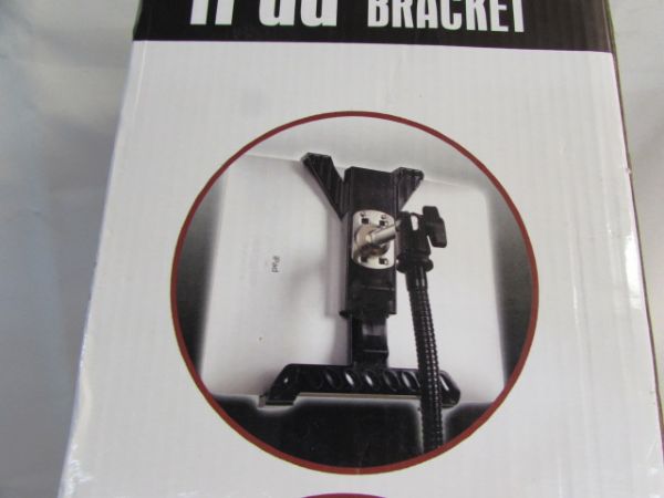 IPAD BRACKET - HOLDS YOUR IPAD SO YOU DON'T HAVE TO.