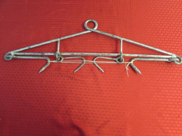 TWO METAL CARCASS HANGERS