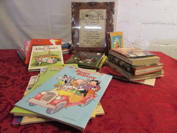 HUGE COLLECTION OF KIDS VINTAGE STORY BOOKS= INCLUDING LITTLE GOLDEN BOOKS