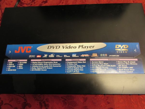 SYLVANIA 19 FLAT SCREEN HDTV AND A JVC DVD PLAYER!