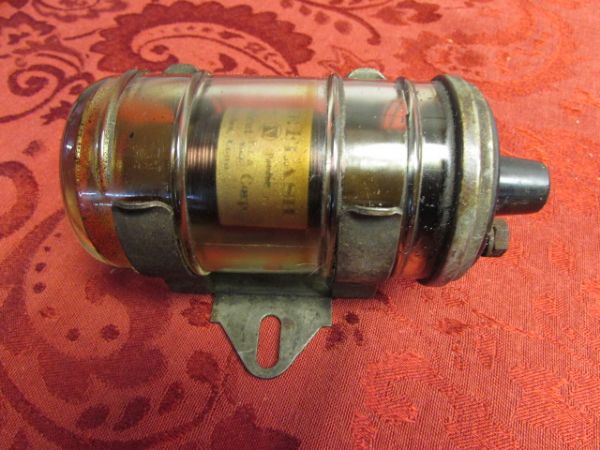 RARE VINTAGE GLASS AUTOMOTIVE IGNITION COIL