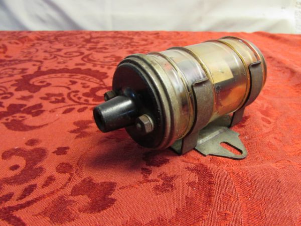 RARE VINTAGE GLASS AUTOMOTIVE IGNITION COIL