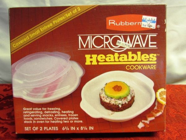 NICE VARIETY OF MICROWAVE COOKWARE FOR JUST ABOUT ANYTHING YOU WANT TO COOK!