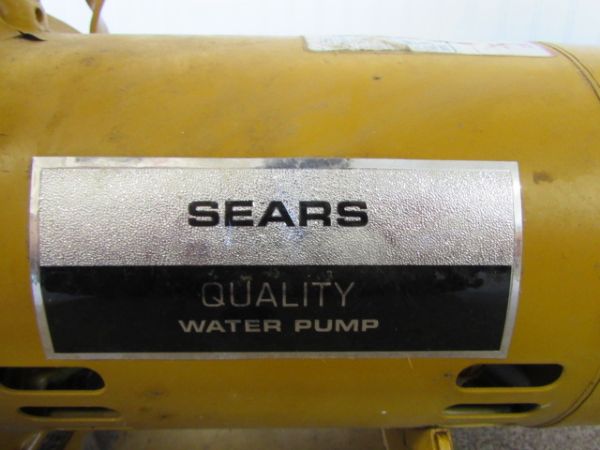 SEARS 1/2HP WATER PUMP.