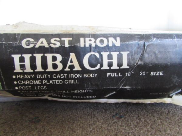 BBQ TWICE AS MUCH WITH TWO HIBACHI GRILLS