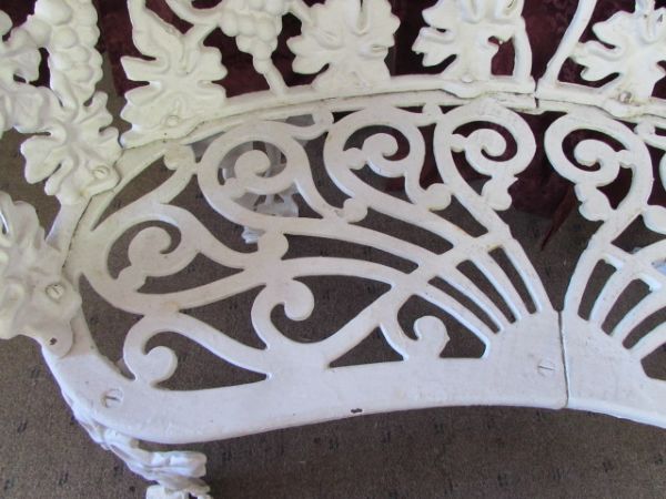 WROUGHT IRON PATIO BENCH